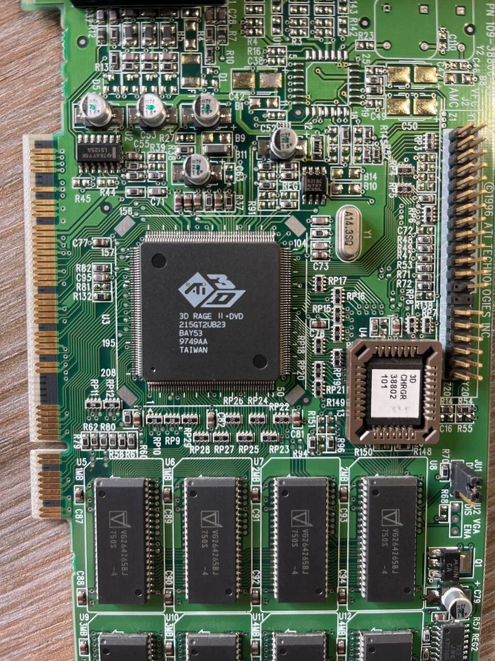 Vintage ATI 3D RAGE II+DVD 4MB 109-38800-00 (MACH64) PCI Video Card TESTED! - Image 4 of 4