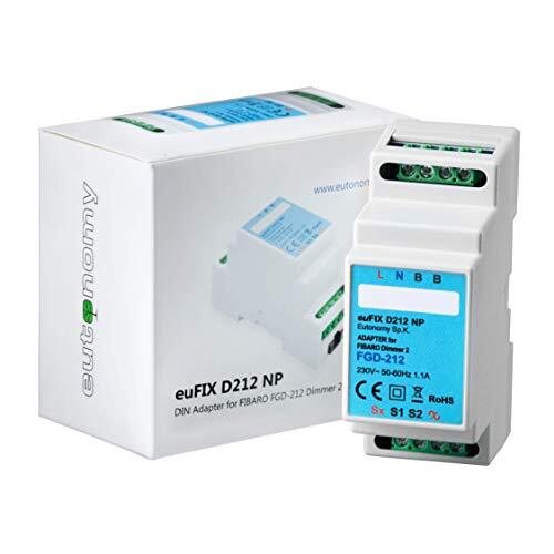 Eutonomy - Adattatore euFIX per guida DIN per Fascio Dimmer 2 senza (J5o)