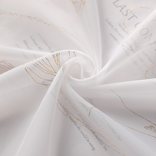 Voile Raffrollo mit Klettband Raffgardine Küche Gardine Transparent Rollo Modern - Bild 11 von 12