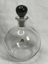 Vintage Clear Crystal Richard Sussmuth Bar Decanter w Smokey Stopper Germany