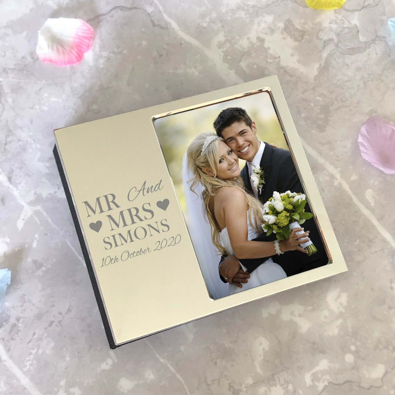 Personalised Mr Mrs Silver Photo Album For Weddings Gift Ideas Bride And Groom Ebay