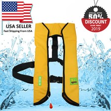 New M-33 Manual Life Jacket Vest Manual Inflatable PFD Survival Floatation