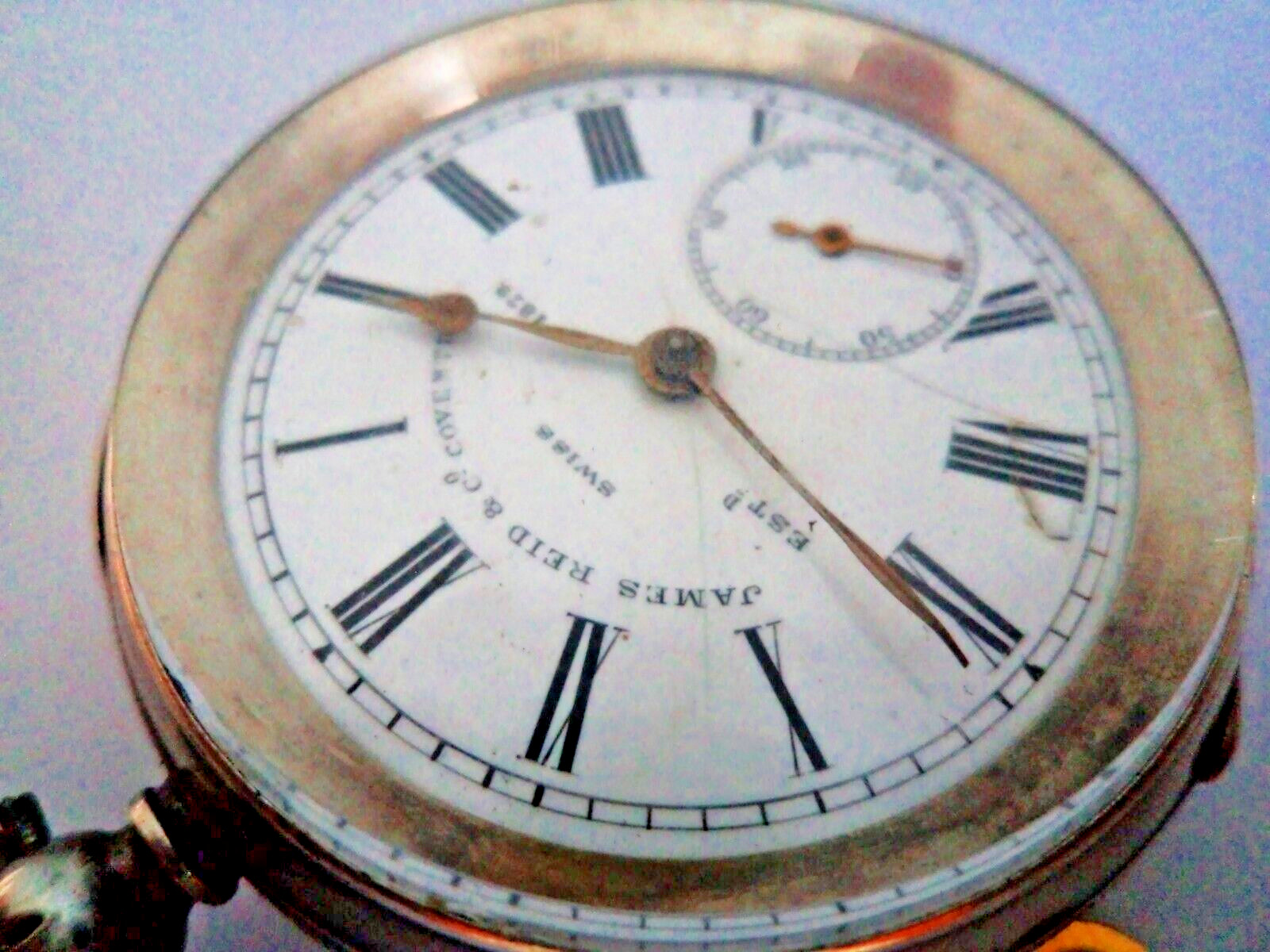 ANTIQUE VICTORIAN GENTEL 1900  SOLID SILVER POCKE… - image 3