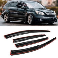For 07-10 11 Honda CR-V CRV JDM Mugen Style Window Visors Rain Guards Deflector