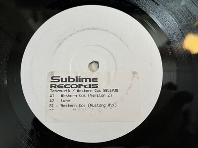 Tanzmuzik    Western Cos 12'' EP Japan White Label Sublime Records w/Promo Sheet