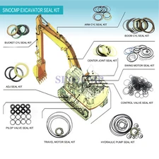 EC140 Arm Boom Bucket Seal Kits for Volvo Excavator Parts Oil Seal SINOCMP