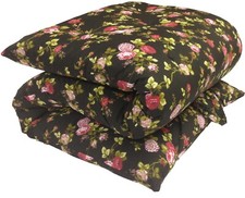 Twin Floor Rolling Futon Mattress, Cotton Shikifuton Mat 3x39x80 Rose Black