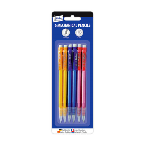 6pc Mechanical Pencil Set Automatic Pencil Propelling Pencil Clutch Pencil 0.7mm