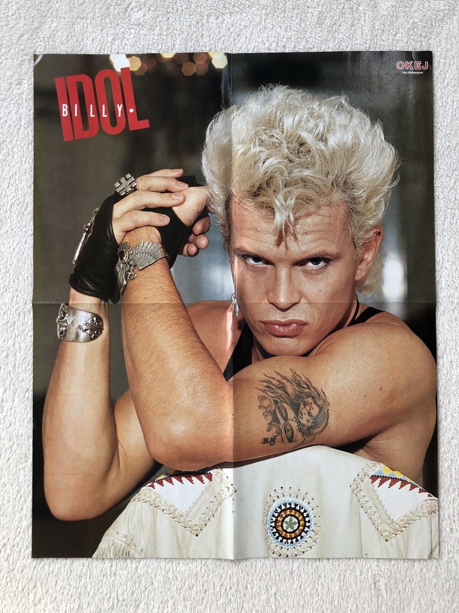 JON BON JOVI 1990 Poster Swedish Music Magazine OKEJ 1990s Vintage