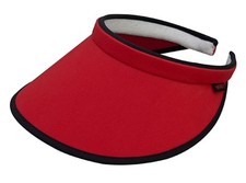 Cotton Clip-On Visor Red