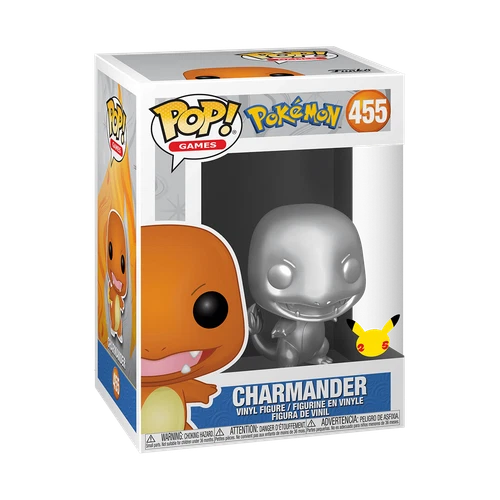 Funko POP! Games Pokemon Charmander Silver #455 Vinyl Figure