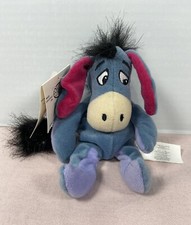 Disney Store, Eeyore Mini Bean Bag Plush Stuffed Toy With Tags 9  Tall