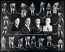 1930-31 CHICAGO BLACKHAWKS HOCKEY TEAM 8X10 PHOTO 