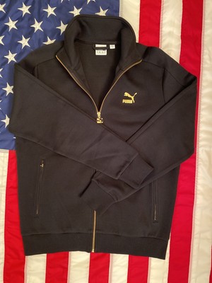 black and gold puma jacket