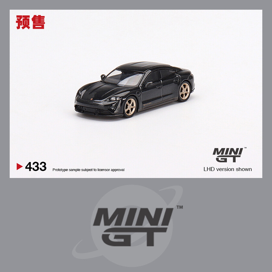 ミニカー MINI GT Porsche Taycan Turbo S Volcano Mini GT Porsche Taycan Turbo S Volcano Grey Metallic