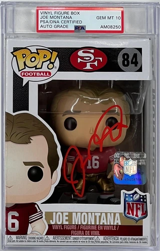 Joe Montana Signed Funko Pop #84 BAS/PSA *GEM MT 10 AUTO*