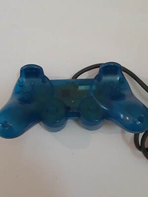 Manette Sony PlayStation 2 Bleu Translucide - SCPM-1200 - Occasion