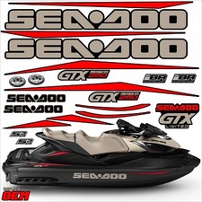 seadoo gtx 260 limited 2016-2017 jetski decals, stickers, replica de original