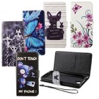 Handyhülle Schutz Tasche Case Cover Wallet Kunstleder für Handy Samsung Galaxy