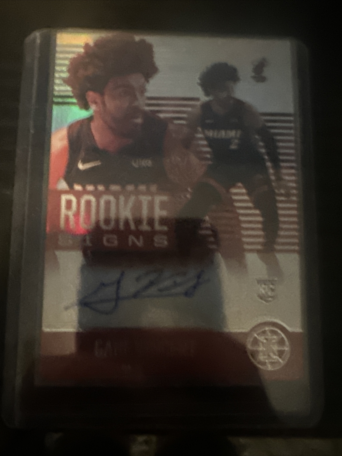 2020-21 Panini Illusions Gabe Vincent Rookie Signs Auto RC Heat Lakers