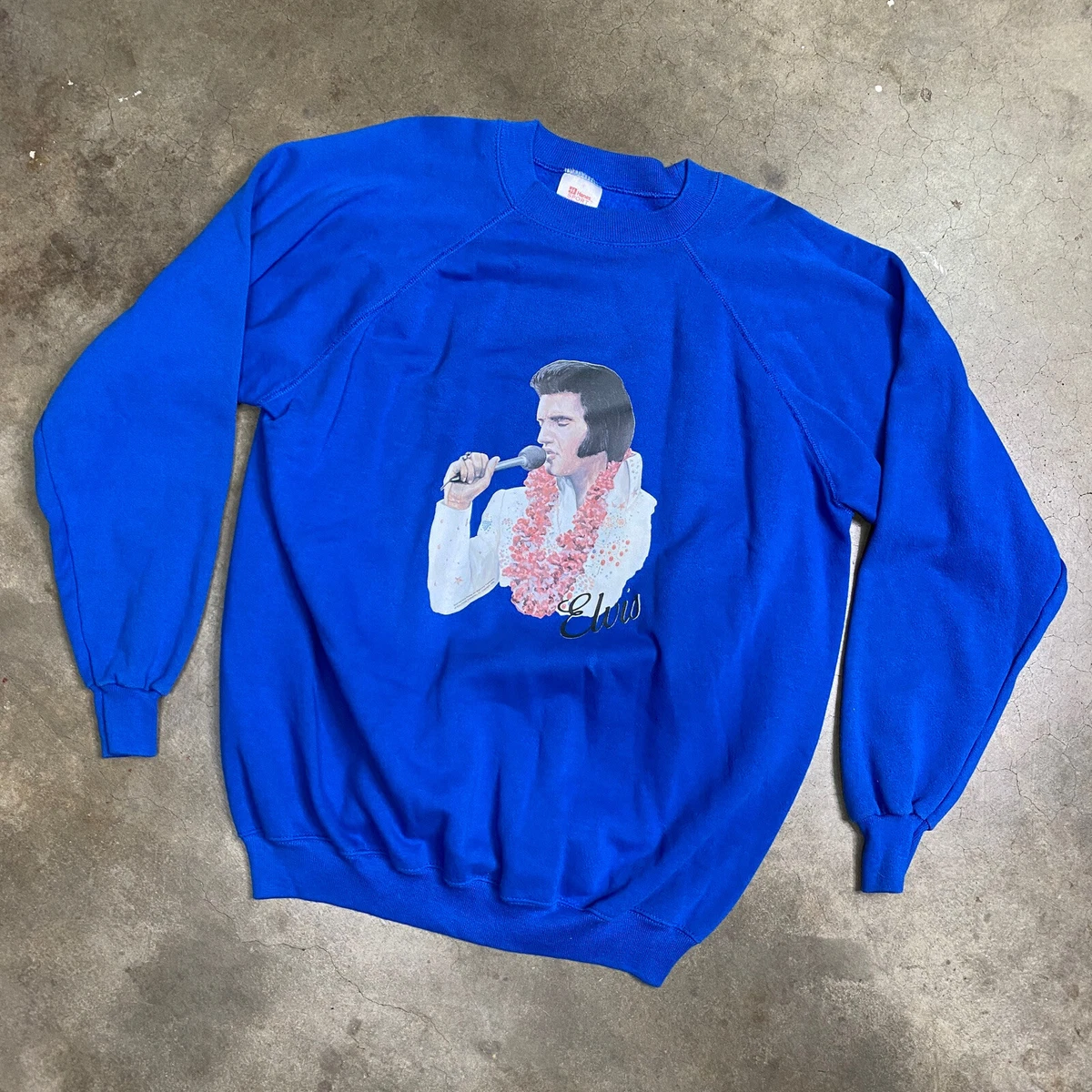 Vintage Elvis Presley Hawaii Sweatshirt 1990 Hanes Sport Made in USA Size XXL 2X