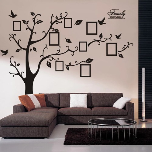 Giant Family Tree Wall Sticker 250*180cm/99*71in Black 3D DIY Home Decals - Picture 3 of 3
