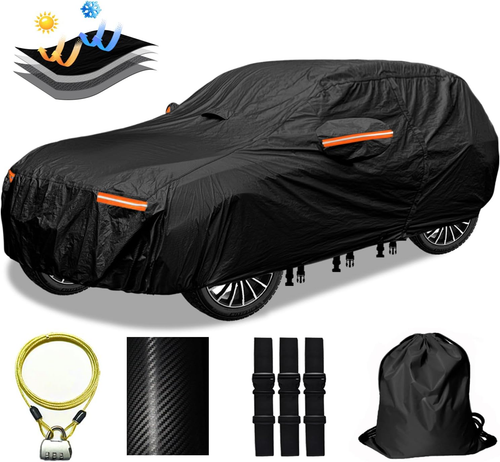 30 Layers SUV Car Cover for Automobiles All Weather Waterproof, Outdoor Snowproo