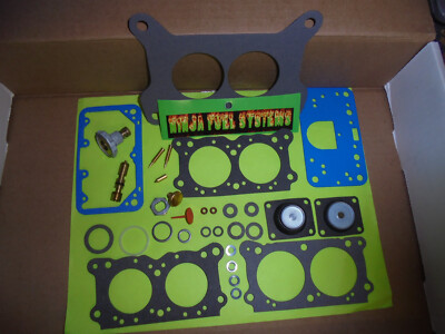 #ad REBUILD KIT FOR HOLLEY 2 BARREL PERFORMANCE CARBURETOR MODEL 4412 500 CFM BLUE $63.95