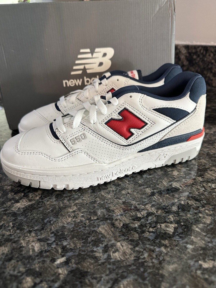 New Balance BB550 Sneakers White Gray Mens Size 8 unisex Womens 9.5 New Balance 550 NB White Grey Men Unisex Casual Shoes  main image 3