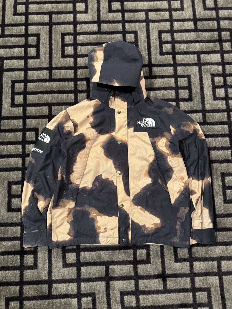FW21 Supreme North Face Men Small Bleached Denim Print FW21 Supreme North Face Men Small Bleached Denim Print