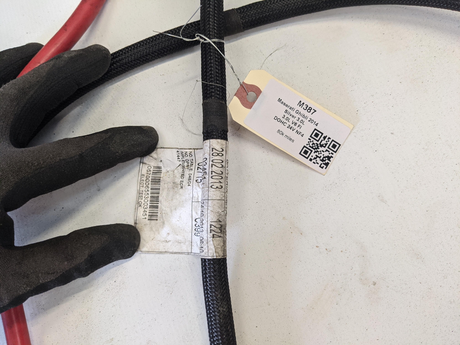 Positive Battery Cable Wiring Harness 06700065530 2014 Maserati Ghibli 2015-2017