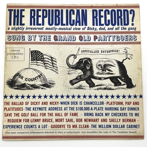 Vintage The Republican Record GOP Grand Old Party Vinyl Album 33 1 3RPM vintage-the-republican-record-gop-grand-old-party-vinyl-album-33-1-3rpm