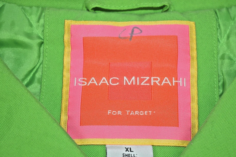 Chaquetón vintage Isaac Mizrahi Target talla XL 00s forro acolchado verde lima Foto 2 de 4