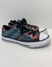 Converse Chuck Taylor All Star Ox  Aztec Geometric Print  Youth Sz 3 - 354456F