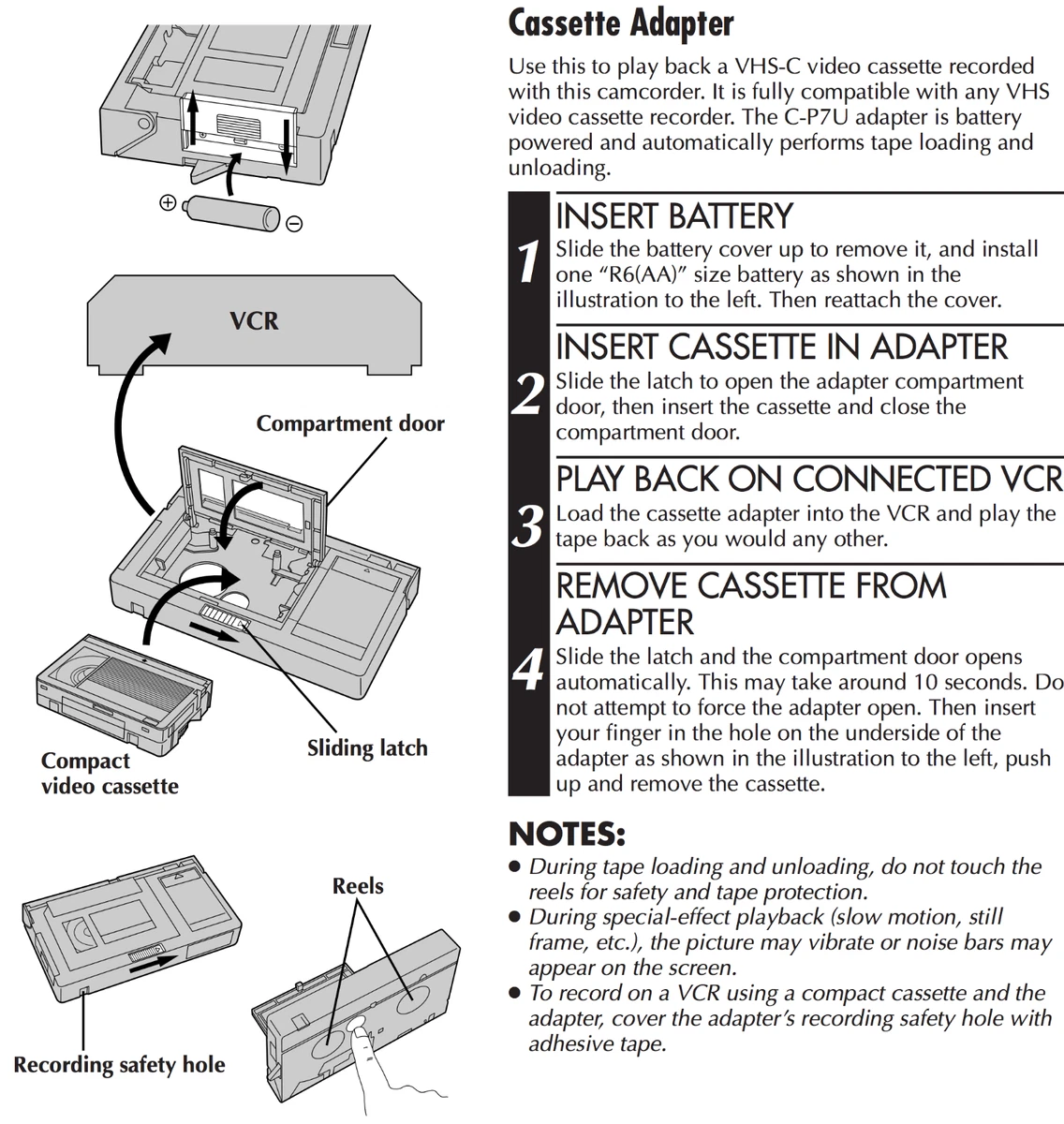 Jvc Vhs C Cassette Adapter