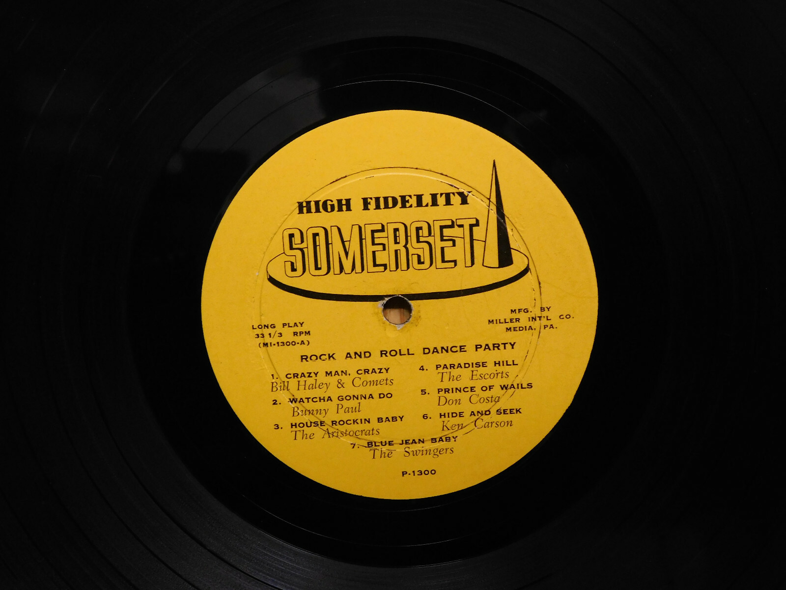 Bill Haley And The Comets Rock mono DG LP Tonight Rock And Roll Dance Party 