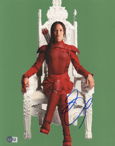 JENNIFER LAWRENCE SIGNED AUTOGRAPHED THE HUNGER GAMES 11X14 PHOTO BECKETT BAS - Picture 1 of 1