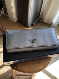 saffiano metal prada wallet