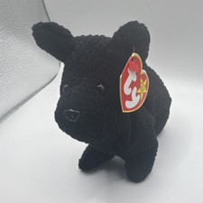 Ty Beanie Babies Scottie Black Dog Plush Style 4102 Retired Original 1996
