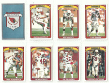 13 x PHOENIX CARDINALS - Panini American Football 90-91 Stickers [Unused]