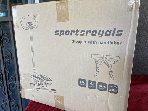 Sportsroyals Escalera Stepper con Manillar para Ejercicios-Twist Stepper con Resis - Imagen 9 de 9