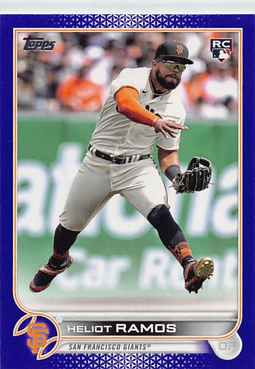 2022 Topps Update #US154 Heliot Ramos Royal Blue