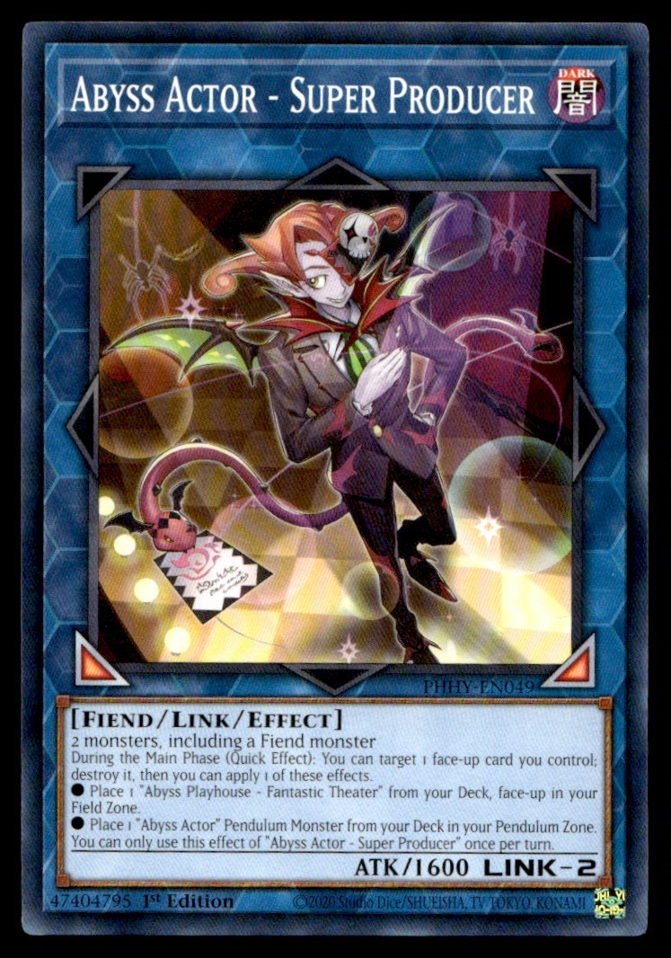 Abyss Actor - Super Producer Photon Hypernova PHHY-EN049 MP YuGiOh TCG