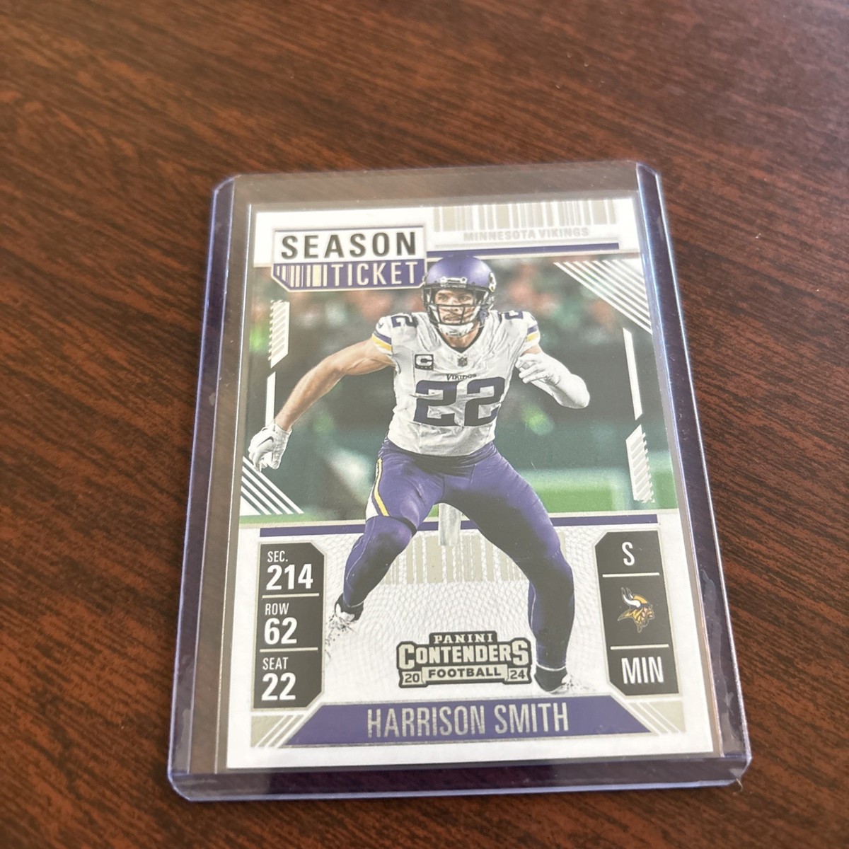 2024 Panini Contenders Harrison Smith #66 Minnesota Vikings Season Ticket