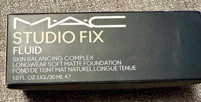 MAC Studio Fix Fluid Foundation NC12 1.0 oz / 30ml New In Box 24HR Soft Matte