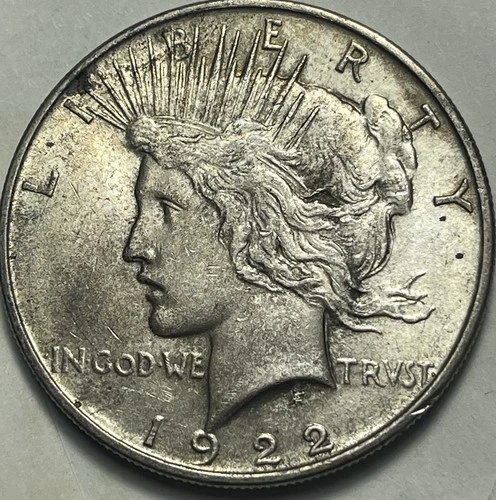 1922 Peace Silver Dollar AU