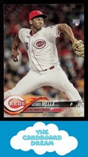 Keury Mella 2018 Topps #596 RC Rookie Cincinnati Reds Baseball Card. rookie card picture