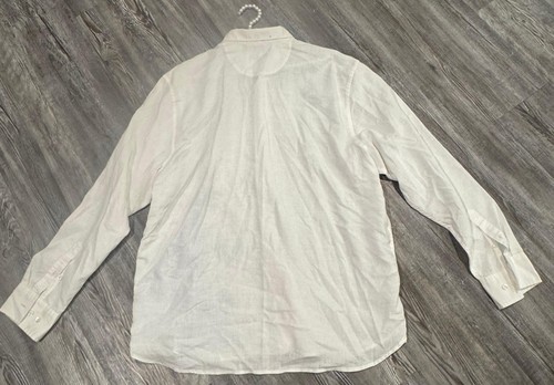 Tommy Bahama Men’s Blue Haven Blooms Linen Blend Button Up Long Sleeve Shirt XL - Picture 5 of 17