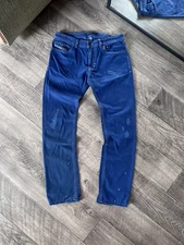 RARE DIESEL Thavar Slim Skinny 0852D D.N.A. S/S 2016 Distressed Denim Pants 33