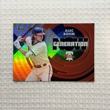2022 Topps Update Generation Now Gold /75 SP Alec Bohm #GN-23 Rookie RC Phillies